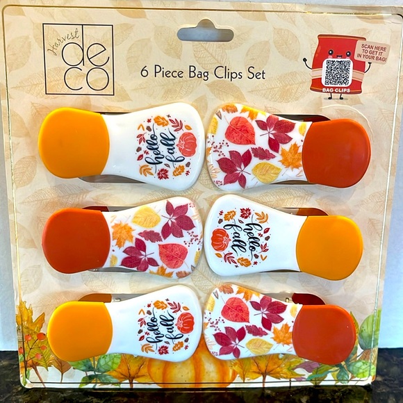 🔥MAGNETIC CLIPS🔥SET/6 FALL DECOR CLIPS NWT - Picture 1 of 7
